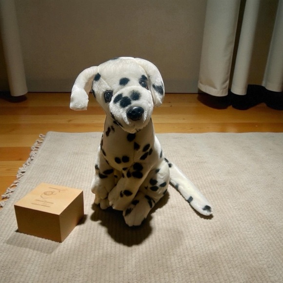 Lucky Plush Toy Inc Realistic Dalmatian Dog Plush 11” Stuffed Animal Long Tail - Picture 1 of 6